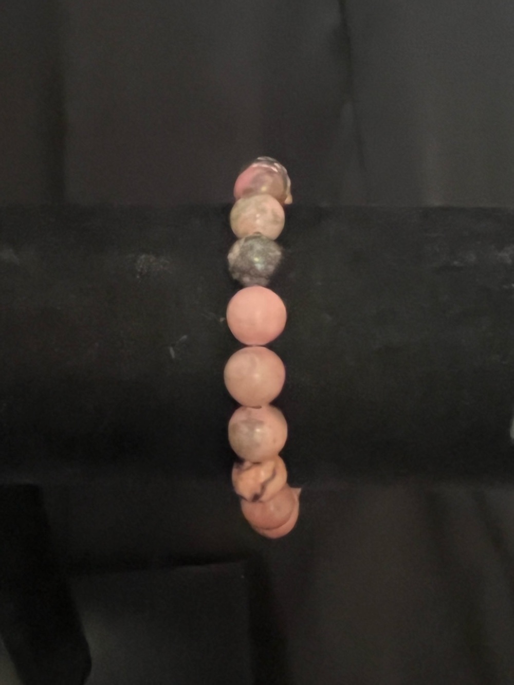 Pink Rhodonite Beaded Stretch Bracelet - Women Jewelry